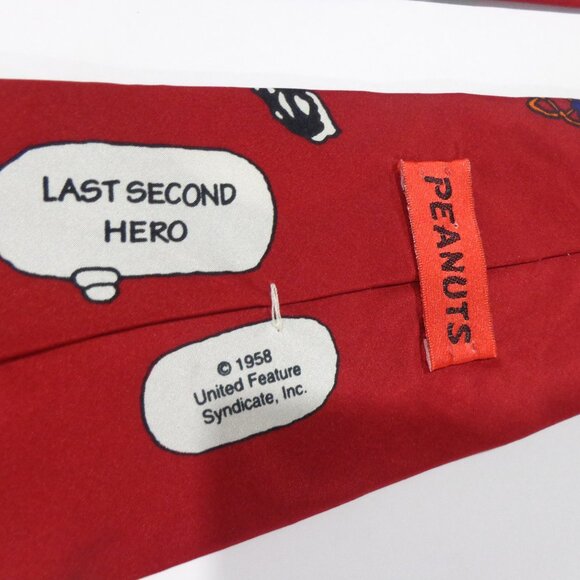 Peanuts Snoopy & Friends Tie Last Second Hero Basketball 100% Silk Necktie - Picture 5 of 6